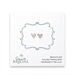 bridal diamond heart sterling silver stud earrings