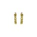 gifts to go collection small gold dipped flower hoop earrings