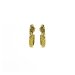 gifts to go collection small gold dipped links hoop earrings