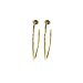 gifts to go collection medium gold dipped hammered hoop earrings