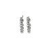 gifts to go collection small silver dipped flower hoop earrings