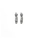 gifts to go collection small silver dipped links hoop earrings
