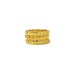 gifts to go collection gold dipped rings, links/wheat/flowers - size 6