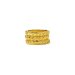 gifts to go collection gold dipped rings, links/wheat/flowers - size 7