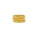 gifts to go collection gold dipped rings, links/wheat/flowers - size 8