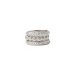 gifts to go collection silver dipped rings, antique/studs/flowers - size 7