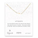 whispers lightning bolt gold dipped necklace