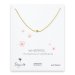 whispers lightning bolt necklace, gold dipped