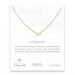 whispers bow necklace, gold dipped
