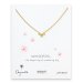 whispers bow necklace, gold dipped