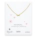 whispers infinity necklace, gold dipped
