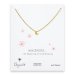whispers moon necklace, gold dipped