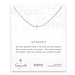whispers sideways cross necklace, sterling silver