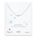 whispers sideways cross necklace, sterling silver