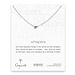 whispers sideways heart necklace, sterling silver