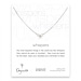whispers bow necklace, sterling silver