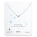 whispers bow necklace, sterling silver