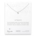 whispers moon necklace, sterling silver