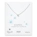 whispers moon necklace, sterling silver
