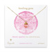 healing gem briolette cherry quartz necklace, gold dipped