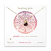 healing gem briolette garnet necklace, gold dipped