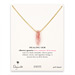 cherry quartz marquise healing gem gold dipped necklace - 24 inches