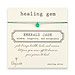 emerald jade healing gem necklace on thread