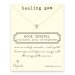 healing gem rock crystal necklace, sterling silver