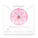 healing gem briolette cherry quartz necklace, sterling silver