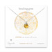 healing gem briolette citrine necklace, sterling silver