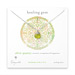 healing gem briolette olive quartz necklace, sterling silver