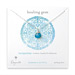 healing gem briolette turquoise necklace, sterling silver