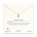 amazonite hexagon healing gem gold dipped necklace - 18 inches