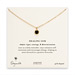 black onyx hexagon healing gem gold dipped necklace - 18 inches