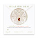 carnelian teardrop healing gem gold dipped necklace - 20 inches