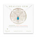 turquoise teardrop healing gem sterling silver necklace - 20 inches