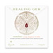 carnelian teardrop healing gem sterling silver necklace - 20 inches