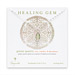 green quartz teardrop healing gem sterling silver necklace - 20 inches