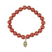 red jasper small goddess bracelet with hamsa