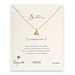 sorority sisters forever reminder necklace with gold dipped big diamond