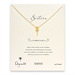 sorority sisters forever reminder necklace with gold dipped kite