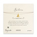 sorority sisters forever make a wish necklace with gold dipped big diamond on taupe thread