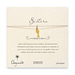 sorority sisters forever make a wish necklace with gold dipped heart key on taupe thread