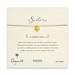 sorority sisters forever make a wish necklace with gold dipped ivy on taupe thread