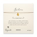 sorority sisters forever make a wish necklace with gold dipped smooth anchor on taupe thread