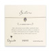 sorority sisters forever make a wish necklace with sterling silver ivy on taupe thread