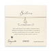 sorority sisters forever make a wish necklace with sterling silver loving heart on taupe thread