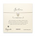 sorority sisters forever make a wish necklace with sterling silver skull on taupe thread