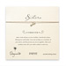 sorority sisters forever make a wish necklace with sterling silver arrow on taupe thread