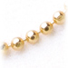 create faceted ball chain, gold dipped - 24 inches